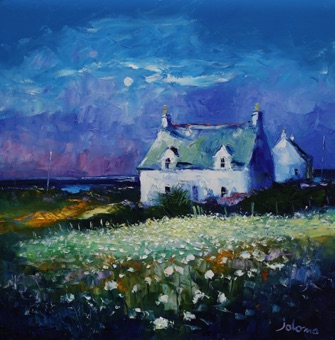 Summer moonlight Isle of Iona 24x24